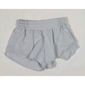 Lululemon Hottie Hot Shorts Size 4 Blue Lightweight Dance Running 2" Pocket
